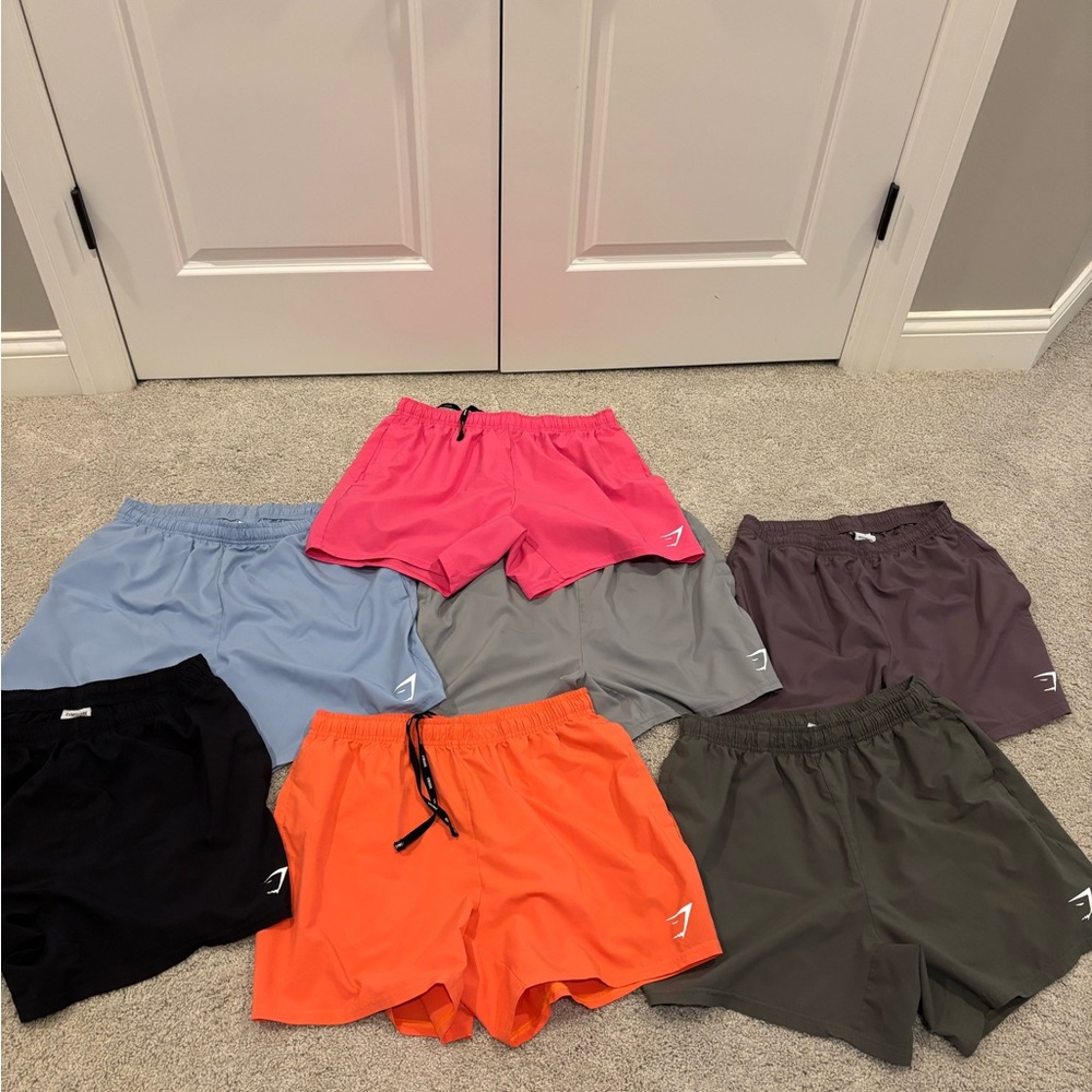 7 large gymshark shorts 5 inch